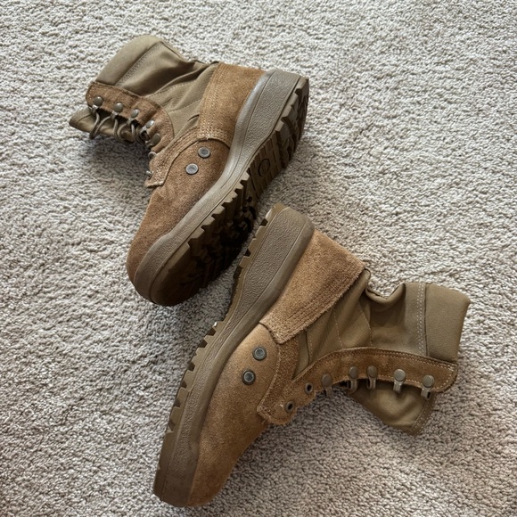 Belleville Lace Up Combat Boots Men’s Size 4.5 WIDE Coyote Brown Tan Military main image 8